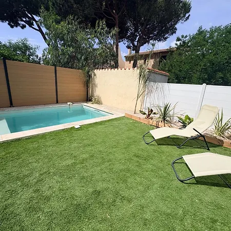 Villa Samarah Canet-Plage Piscine 800M Plage Villa *